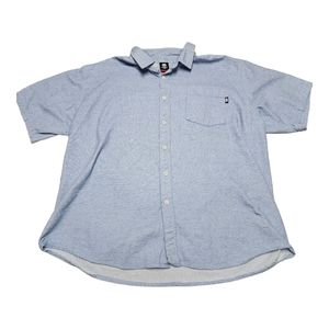 Ecko Unltd. Shirt Mens Size 3XB Short Sleeve Button Up Blue